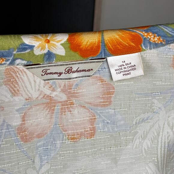 Tommy Bahama Silk Tropical Floral Shirt - Picture 5 of 5